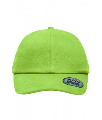 Unisex 6 Panel Heavy Brushed Cap Lime 8585