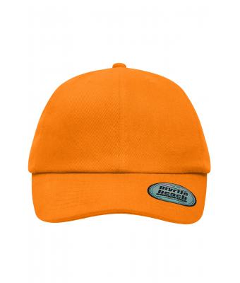 Unisex 6 Panel Heavy Brushed Cap Orange 8585