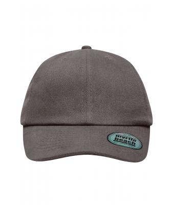 Unisexe Casquette lourde brossée 6 panneaux Gris-foncé 8585