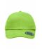 Unisexe Casquette lourde brossée 6 panneaux Vert-citron 8585