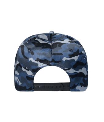 Unisex 6 Panel Camouflage Cap Denim/black 8688