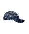 Unisex Șapcă de camuflaj cu 6 panouri Denim/zwart 8688