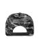 Unisex Șapcă de camuflaj cu 6 panouri Grijs/zwart 8688