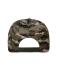 Unisex Șapcă de camuflaj cu 6 panouri Olijf/zwart 8688