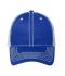 Unisex 6 Panel Mesh Cap Royal/white/white 8695