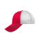 Unisex 6 Panel Mesh Cap Red/black/white 8695