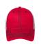 Unisex 6 Panel Mesh Cap Red/black/white 8695