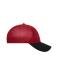 Unisexe Casquette sans couture Rouge/noir 8737