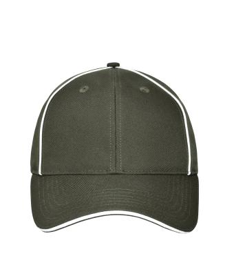 Unisex 6 Panel Workwear Cap - SOLID - Olive 10223