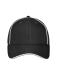 Unisex 6 Panel Workwear Cap - SOLID - Black 10223