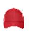 Unisex 6 Panel Workwear Cap - SOLID - Red 10223