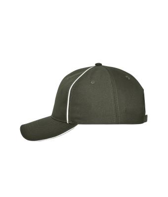 Unisex 6 Panel Workwear Cap - SOLID Olijf 10223