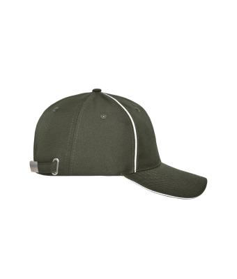 Unisex 6 Panel Workwear Cap - SOLID Olijf 10223