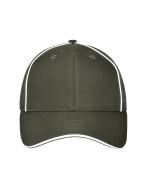Unisex 6 Panel Workwear Cap - SOLID Olive 10223