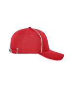 Unisex 6 Panel Workwear Cap - SOLID Red 10223