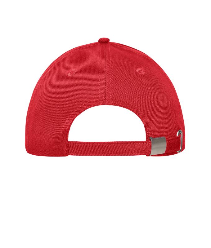 Unisex 6 Panel Workwear Cap - SOLID Red 10223