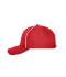 Unisex 6 Panel Workwear Cap - SOLID Red 10223