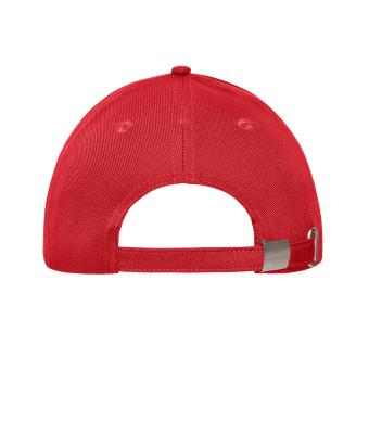 Unisex 6 Panel Workwear Cap - SOLID Red 10223