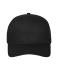 Unisex 6 Panel Cap Bio Cotton Zwart 10230