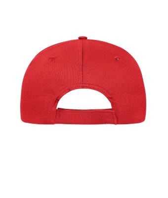 Unisex 6 Panel Cap Bio Cotton Rood 10230