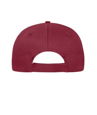 Unisex 6 Panel Cap Bio Cotton Dieprood 10230