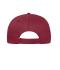 Unisex 6 Panel Cap Bio Cotton Dieprood 10230