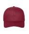 Unisex 6 Panel Cap Bio Cotton Dieprood 10230