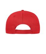 Unisex 6 Panel Cap Cotton Rood 10230