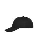Unisex 6 Panel Cap Cotton Black 10230