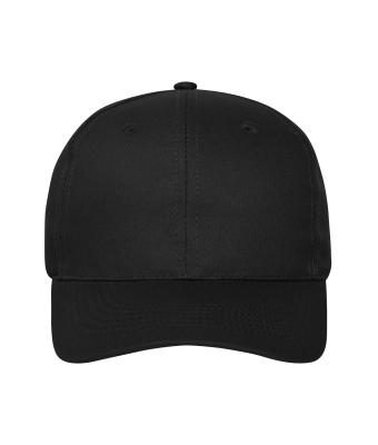 Unisex 6 Panel Cap Organic Cotton Black 10230