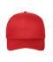 Unisex 6 Panel Cap Organic Cotton Red 10230