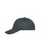 Unisex 6 Panel Cap Organic Cotton Graphite 10230