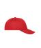 Unisex 6 Panel Cap Organic Cotton Red 10230
