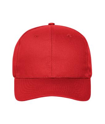 Unisex 6 Panel Cap Organic Cotton Red 10230