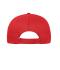 Unisex 6 Panel Cap Organic Cotton Red 10230