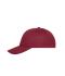 Unisex 6 Panel Cap Organic Cotton Burgundy 10230