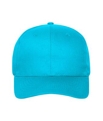 Unisexe Casquette 6 panneaux en coton bio Turquoise 10230