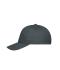 Unisex 5 Panel Cap Bio Cotton Graphite 10231