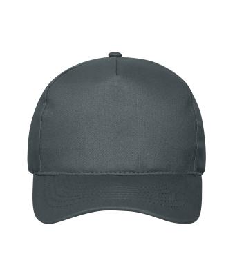 Unisex 5 Panel Cap Bio Cotton Graphite 10231