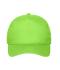 Unisex 5 Panel Cap Bio Cotton Lime-green 10231