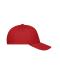 Unisex 5 Panel Cap Bio Cotton Rood 10231