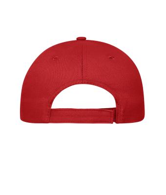 Unisex 5 Panel Cap Bio Cotton Rood 10231