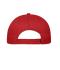 Unisex 5 Panel Cap Bio Cotton Rood 10231
