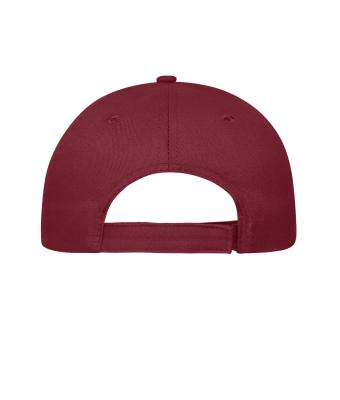 Unisex 5 Panel Cap Bio Cotton Dieprood 10231