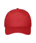 Unisex 5 Panel Cap Cotton Red 10231