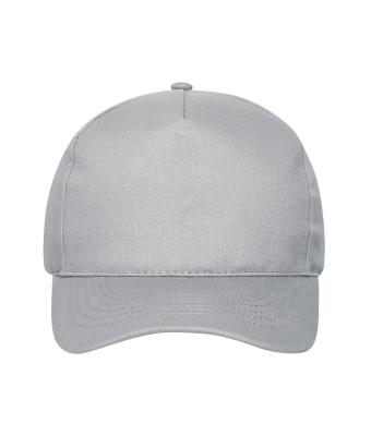 Unisex 5 Panel Cap Cotton Light-grey 10231