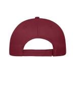 Unisex 5 Panel Cap Cotton Burgundy 10231