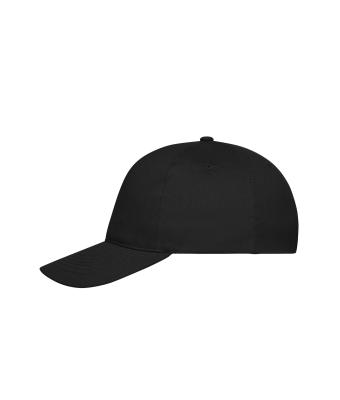 Unisex 5 Panel Cap Cotton Black 10231