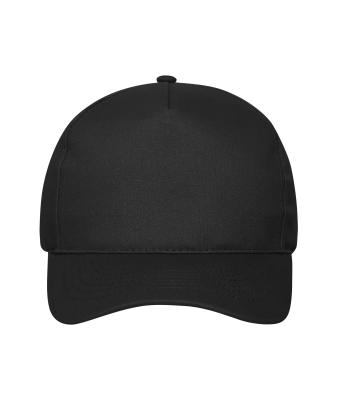 Unisex 5 Panel Cap Cotton Black 10231