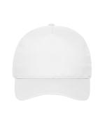 Unisex 5 Panel Cap Cotton White 10231